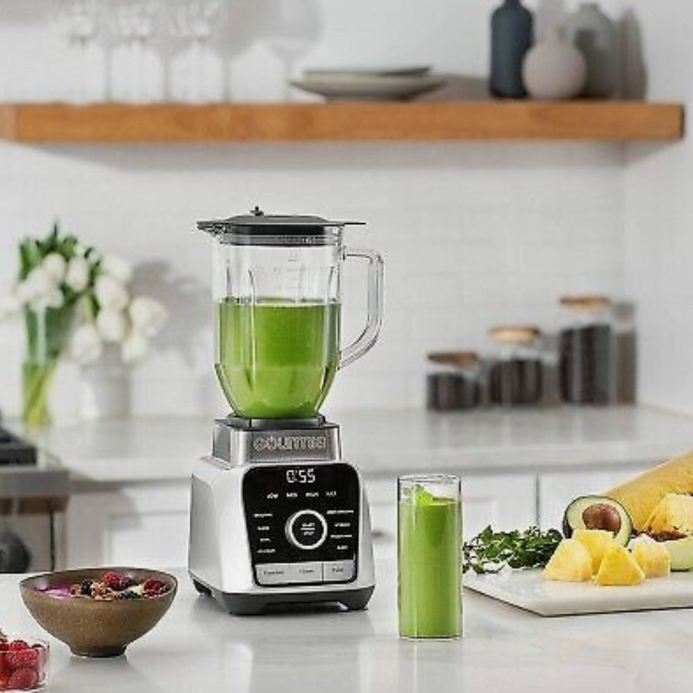 Digital Blender with 8 Total Blend Programs, 4 Speeds & Round-Plated